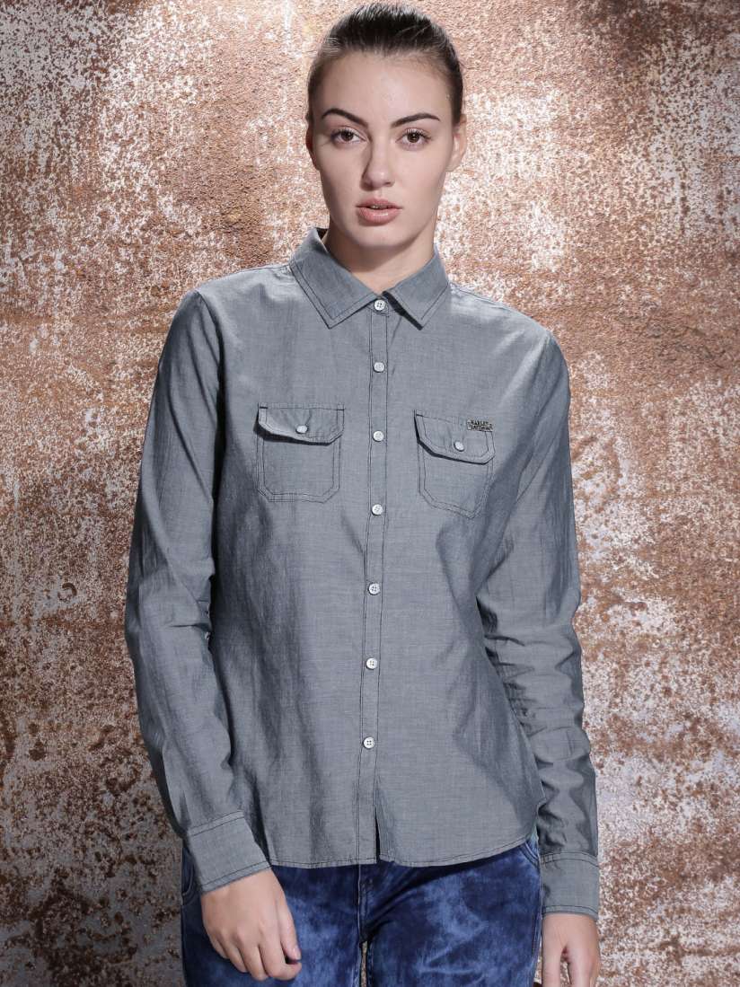 Buy Harley Davidson Grey Bandana Print Shirt Shirts for Women 1292779 Myntra
