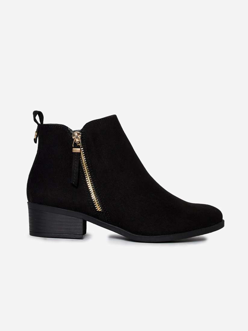 Buy DOROTHY PERKINS Women Black Solid Mid Top Heeled Boots Boots for Women 12931212 Myntra