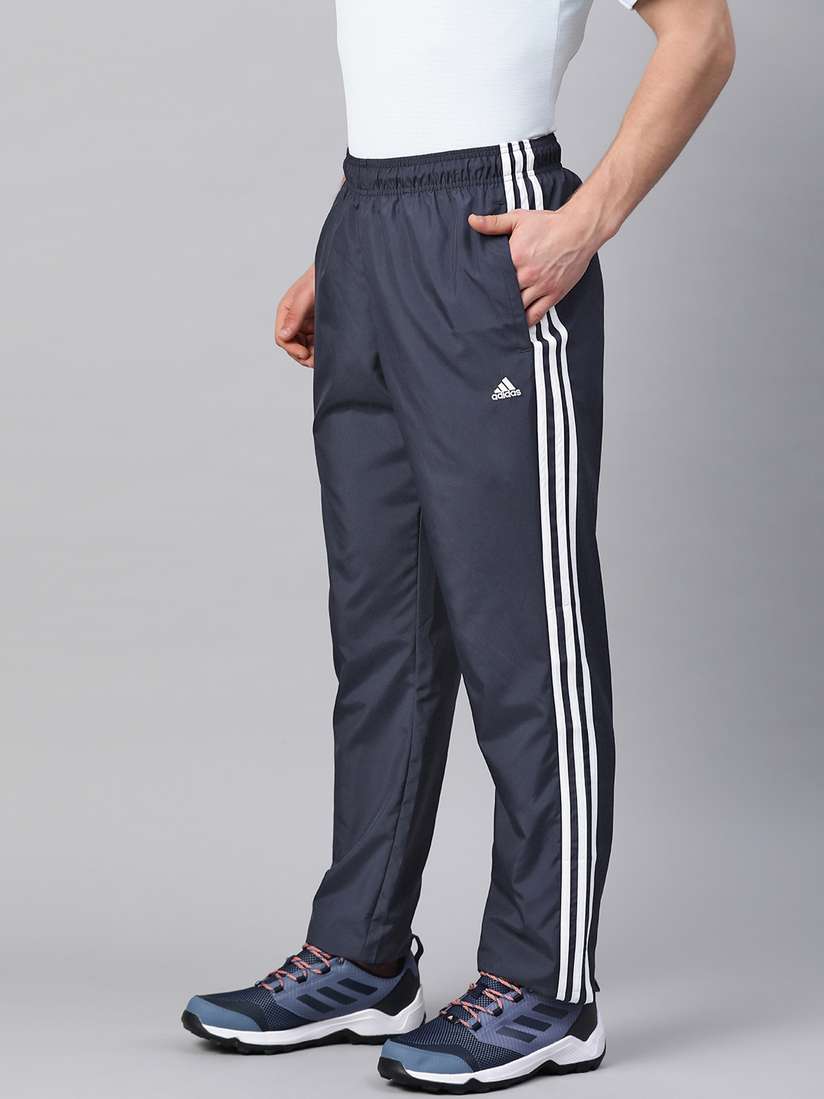 Buy ADIDAS Men Navy Blue Solid Track Pants With Side Taping - Track Pants  for Men 12946316 | Myntra