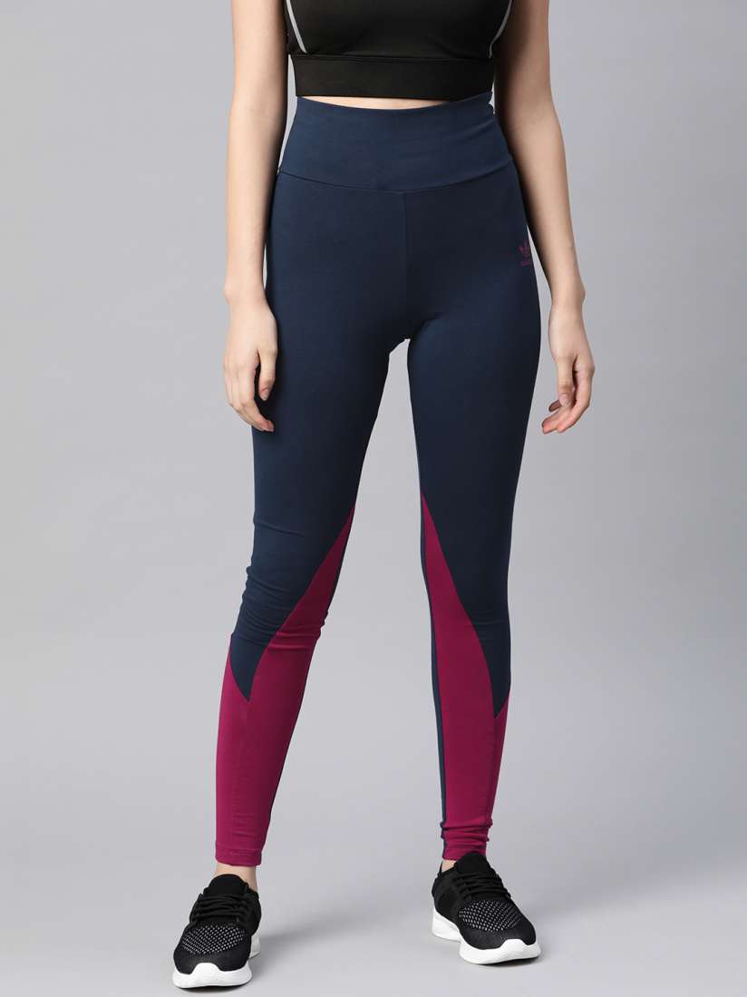 Ladies navy adidas leggings top