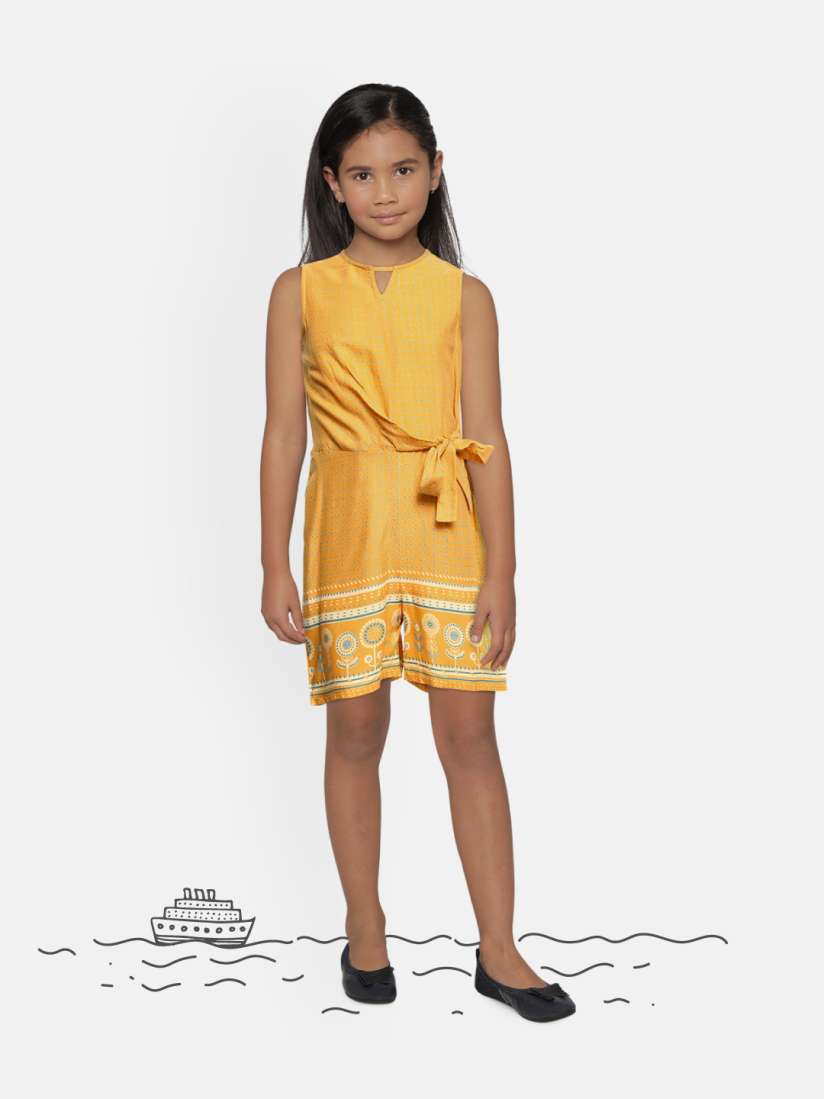 Global desi yellow jumpsuit hot sale