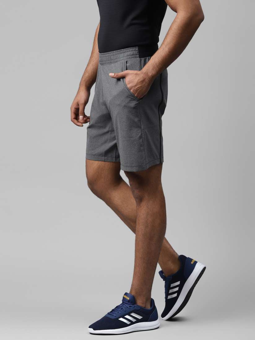 Buy ADIDAS Men Charcoal Grey Solid Ergo Melange Tennis Shorts Shorts for Men 12957594 Myntra