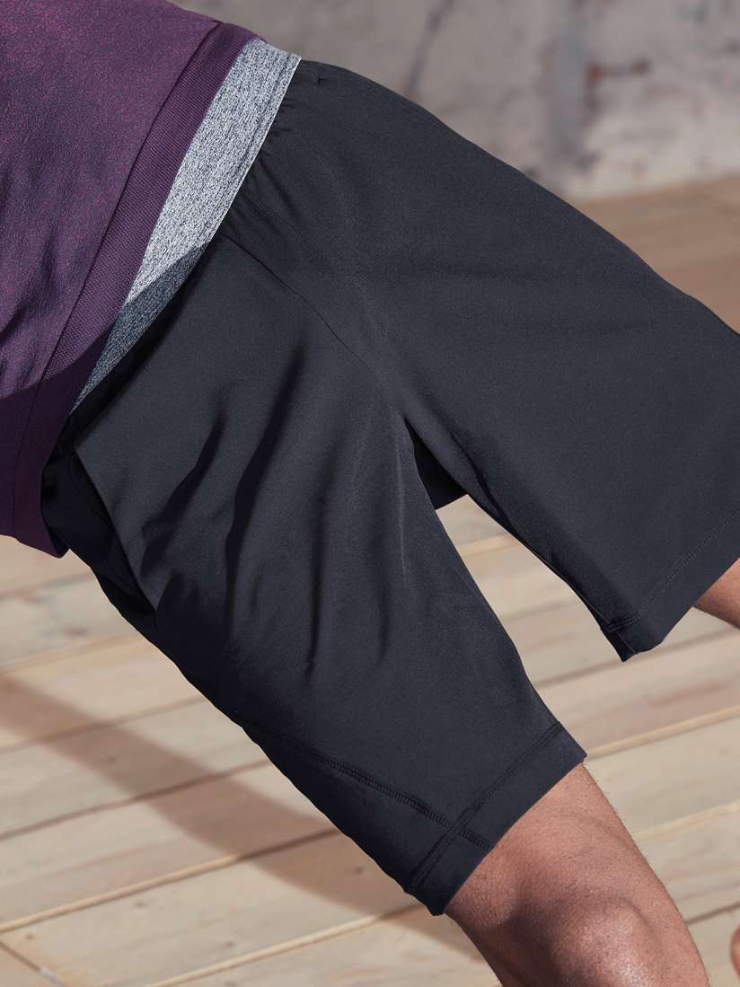 Buy Domyos By Decathlon Men Solid Black Woven Yoga Shorts Shorts for Men 12959192 Myntra