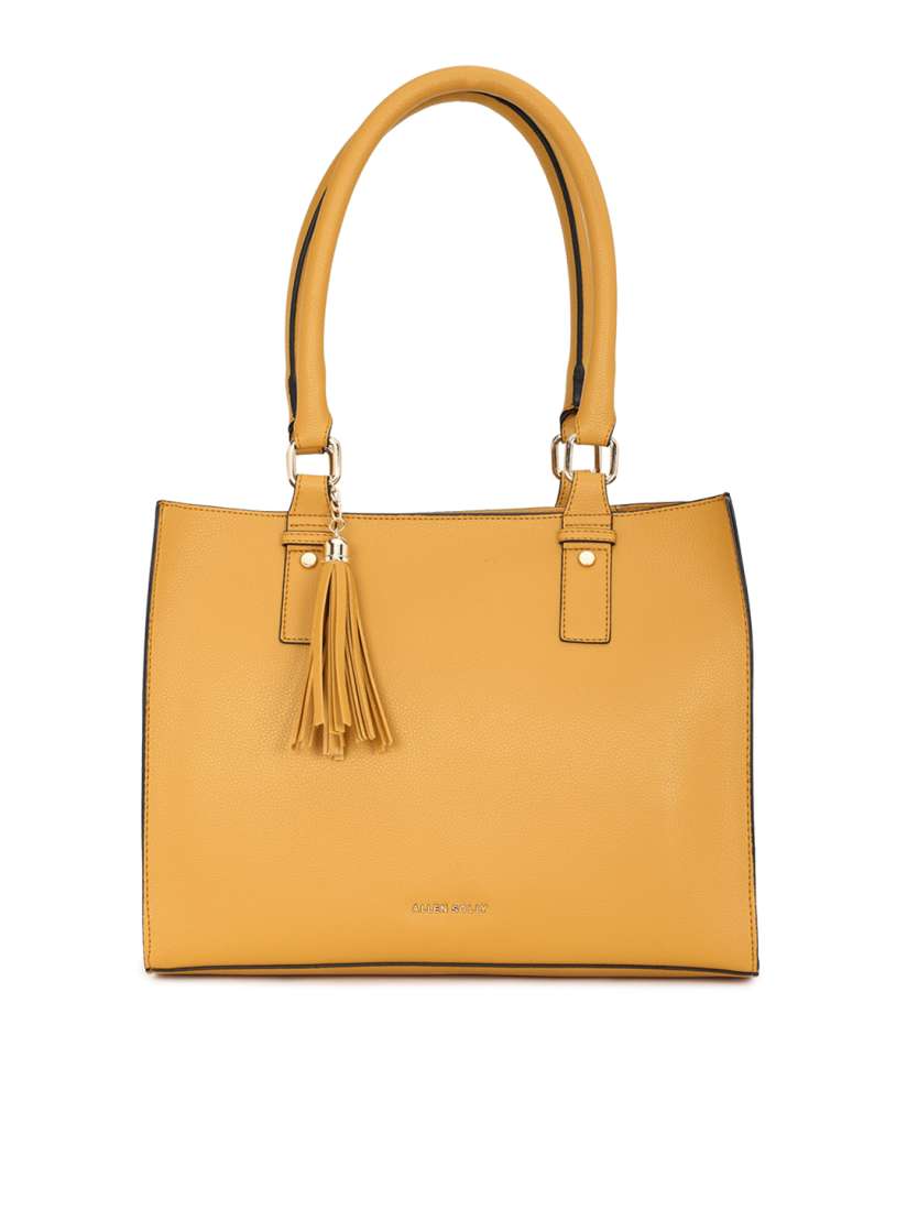 Allen solly mustard yellow handbag on sale