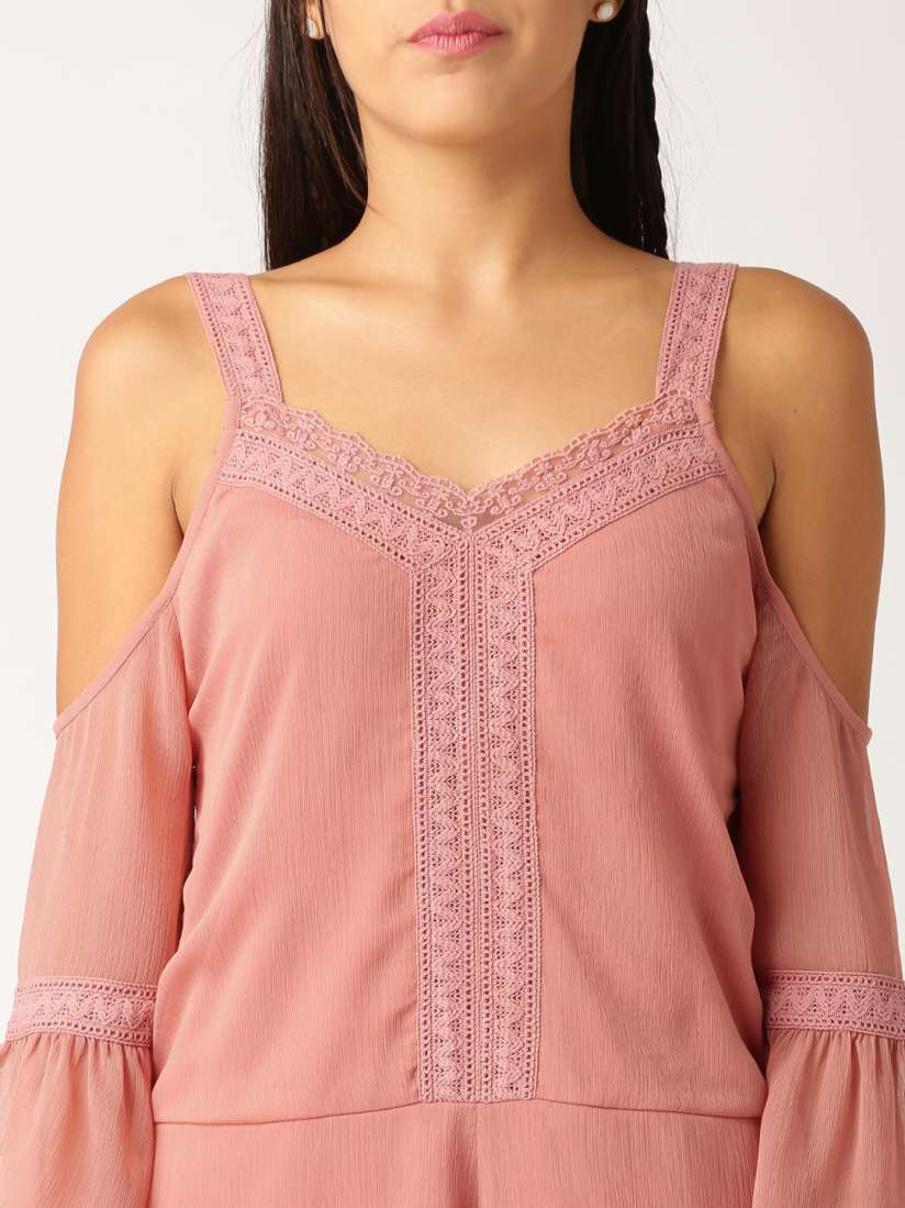 Buy All About You Dusky Pink Playsuit Jumpsuit for Women 1296822 Myntra