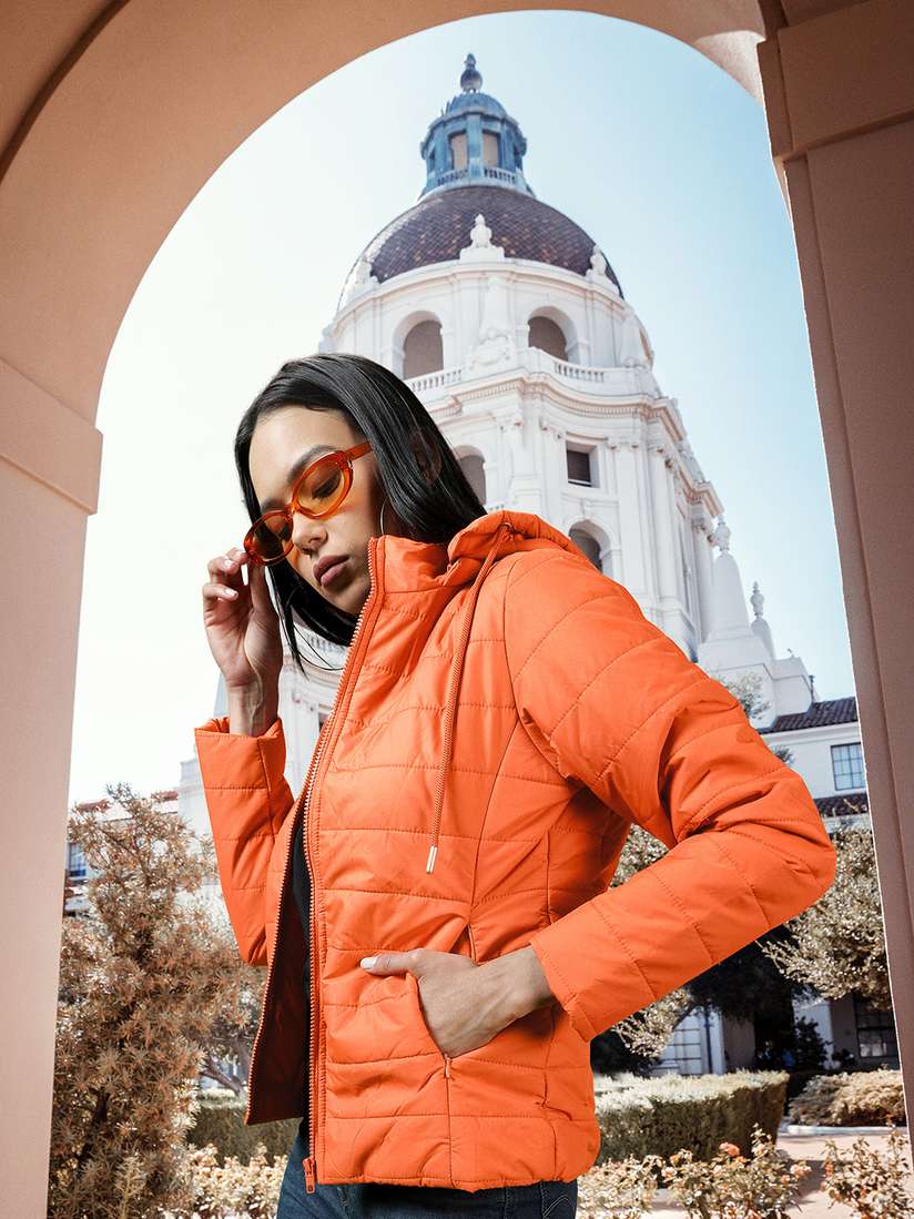 Ubuy Travel Down Jacket Women's Tokyo Talkies Women Coral