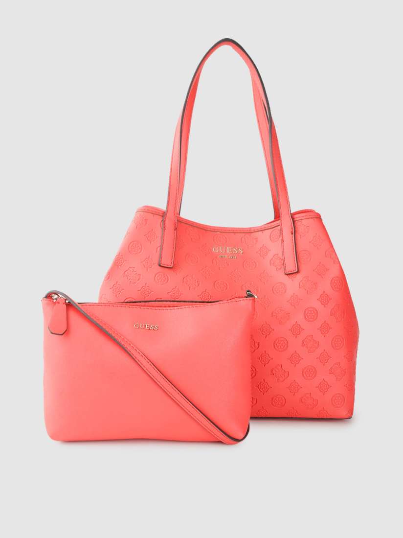 Guess red floral bag clearance