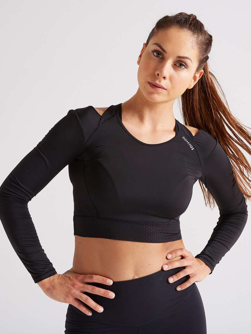 Decathlon crop top best sale