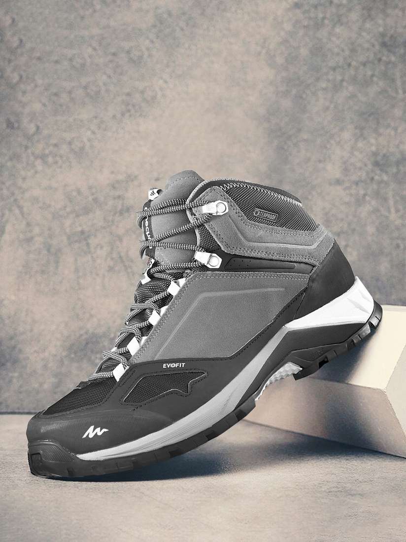 Forclaz Walking Boots Decathlon Mens Forclaz Black Waterproof