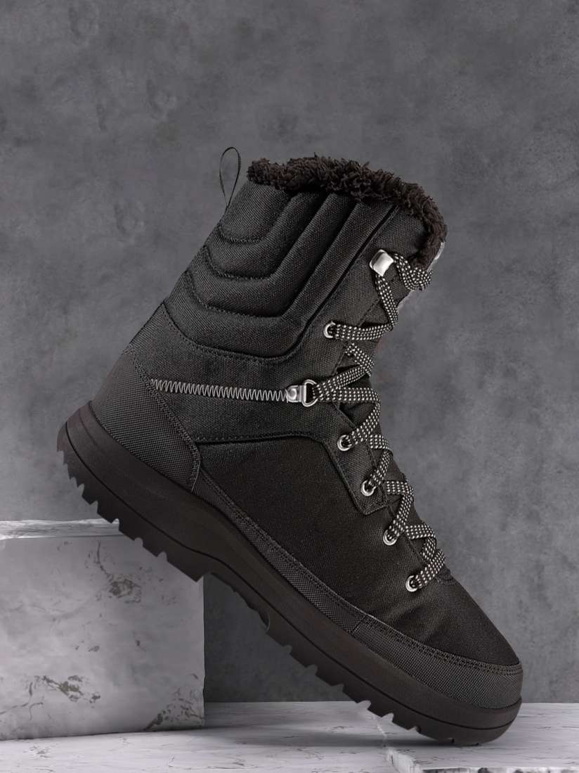Buy Quechua By Decathlon Men Black High Top Snow Shoes Sports Shoes for Men 12992544 Myntra