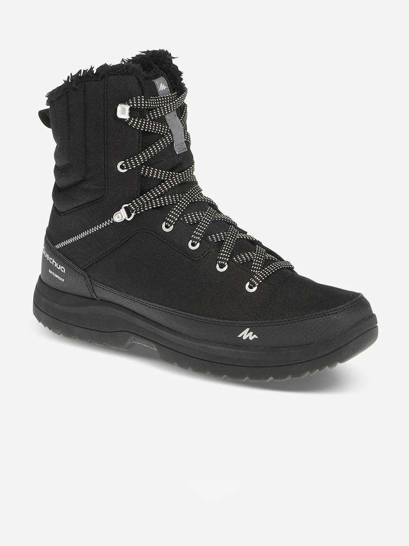 Buy Quechua By Decathlon Men Black High-Top Snow Shoes Sports