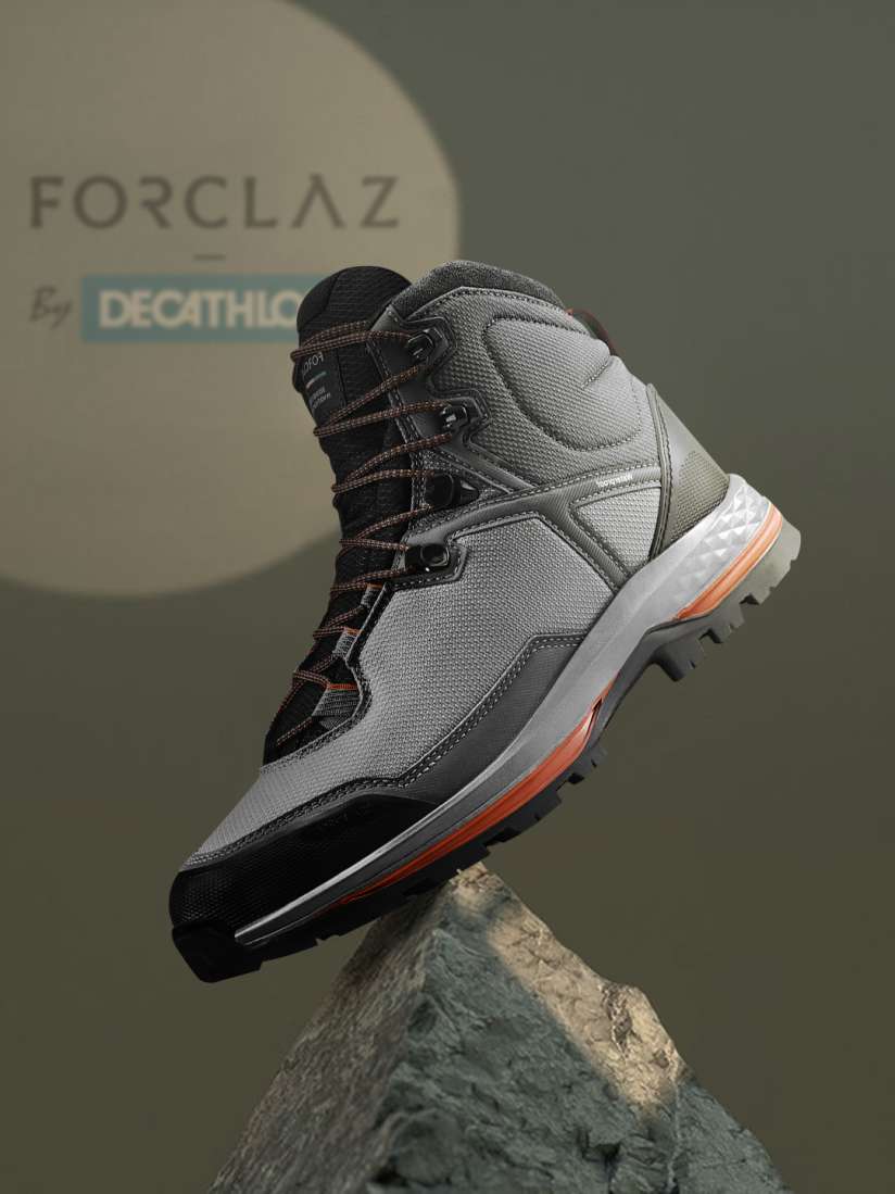 Buy FORCLAZ By Decathlon Men Grey Waterproof and Durable Trekking Shoes Sports Shoes for Men 12992592 Myntra