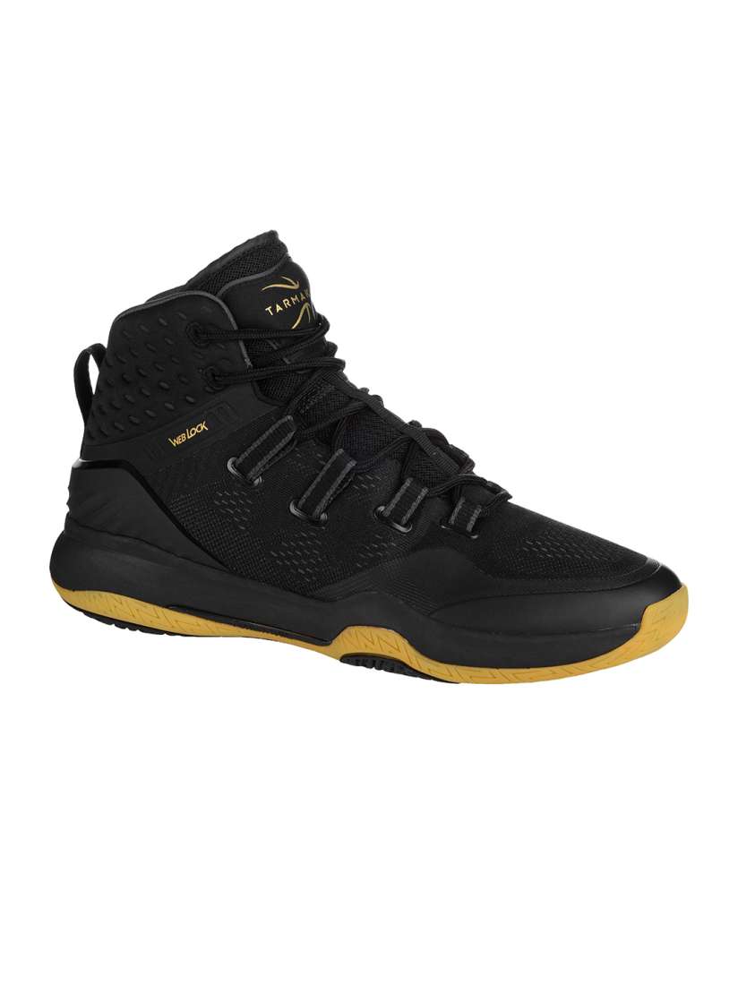 Buy TARMAK By Decathlon Men Black Mesh High Top Basketball Shoes Sports Shoes for Men 12992610 Myntra
