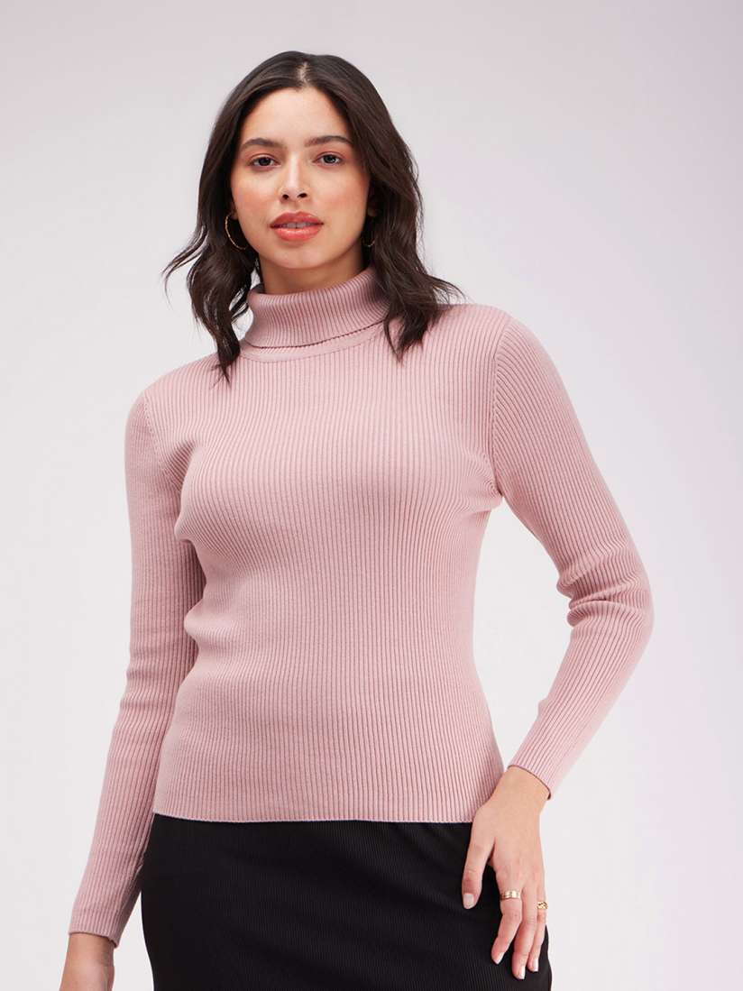 Buy FableStreet Women Pink Solid Pullover Sweater Sweaters for Women 12993068 Myntra