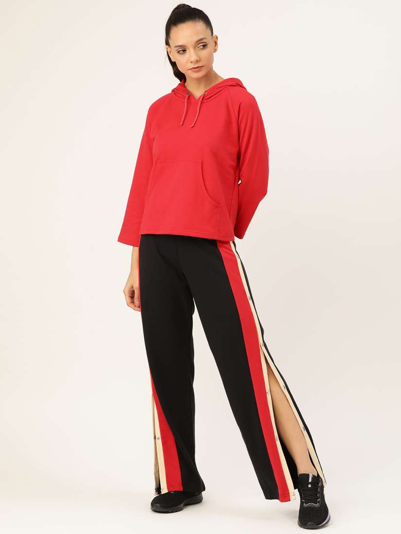Red and black tracksuit womens best sale