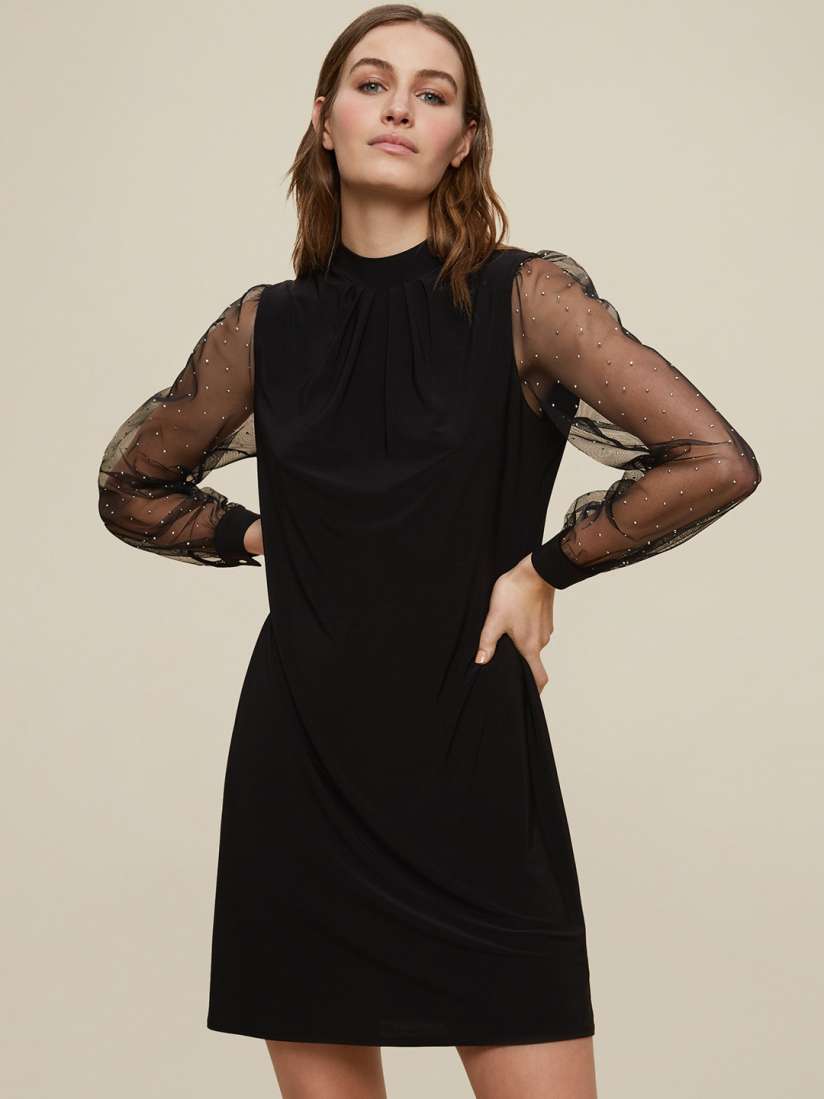 Dorothy perkins black shift dress hot sale