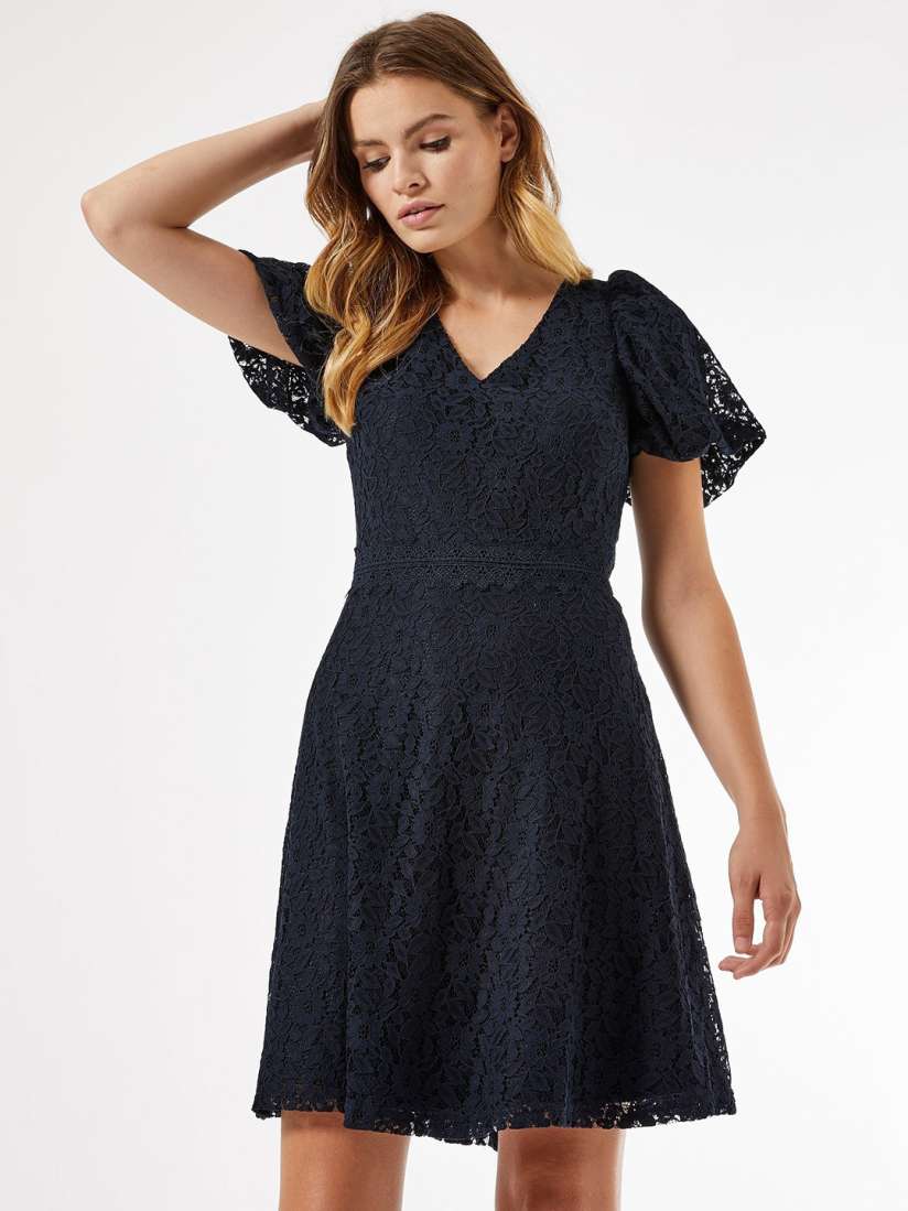 Buy DOROTHY PERKINS Women Navy Blue Lace A Line Dress Dresses for Women 13005106 Myntra
