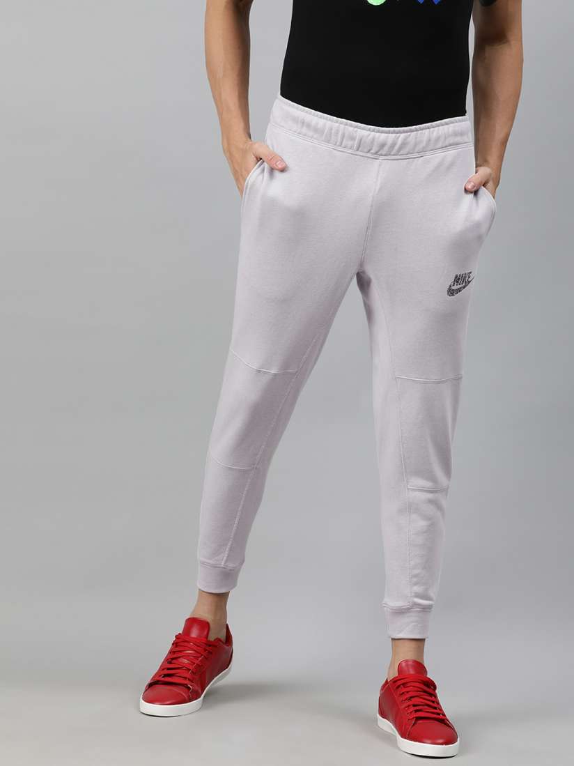 Buy Nike Men Off White Solid AS M NSW JOGGER FT Cropped Joggers Track Pants for Men 13010300 Myntra
