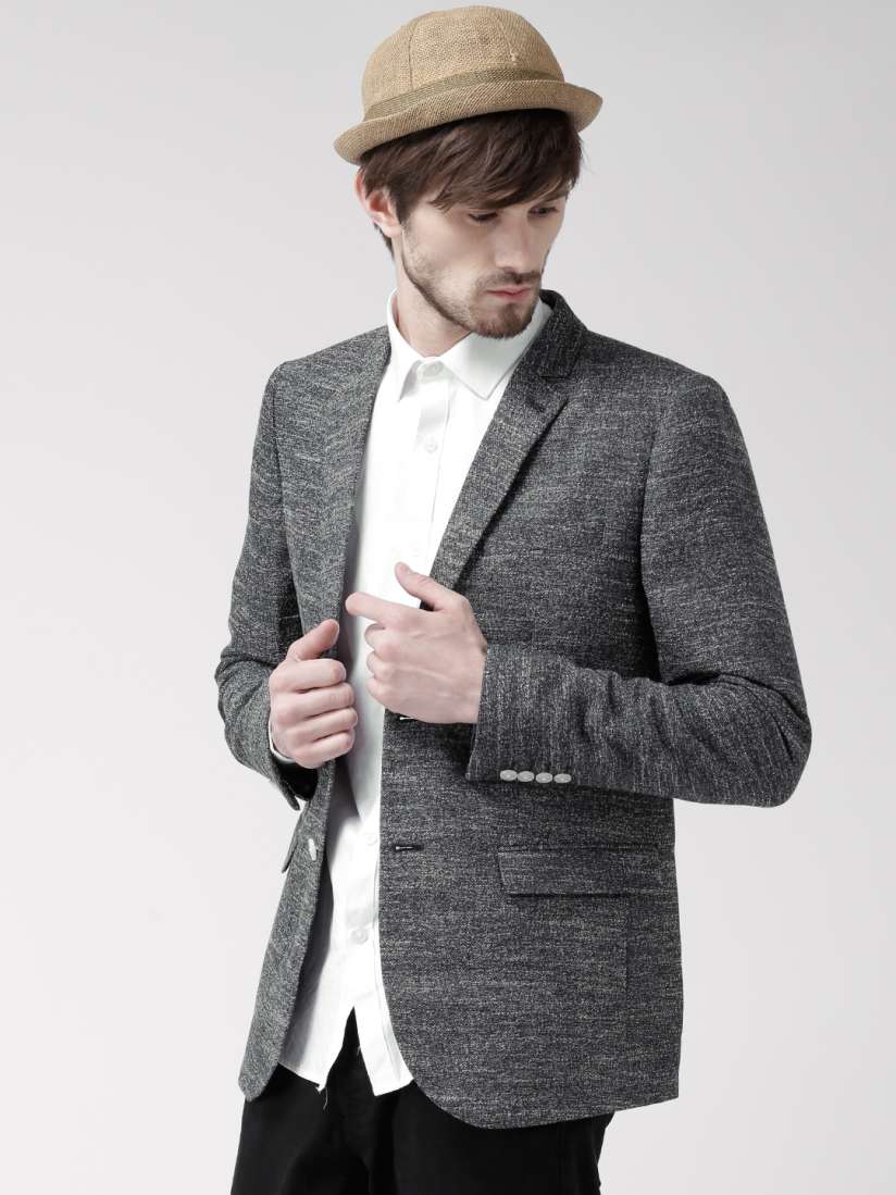 Buy New Look Navy Single Breasted Slim Fit Casual Blazer Blazers for Men 1302073 Myntra