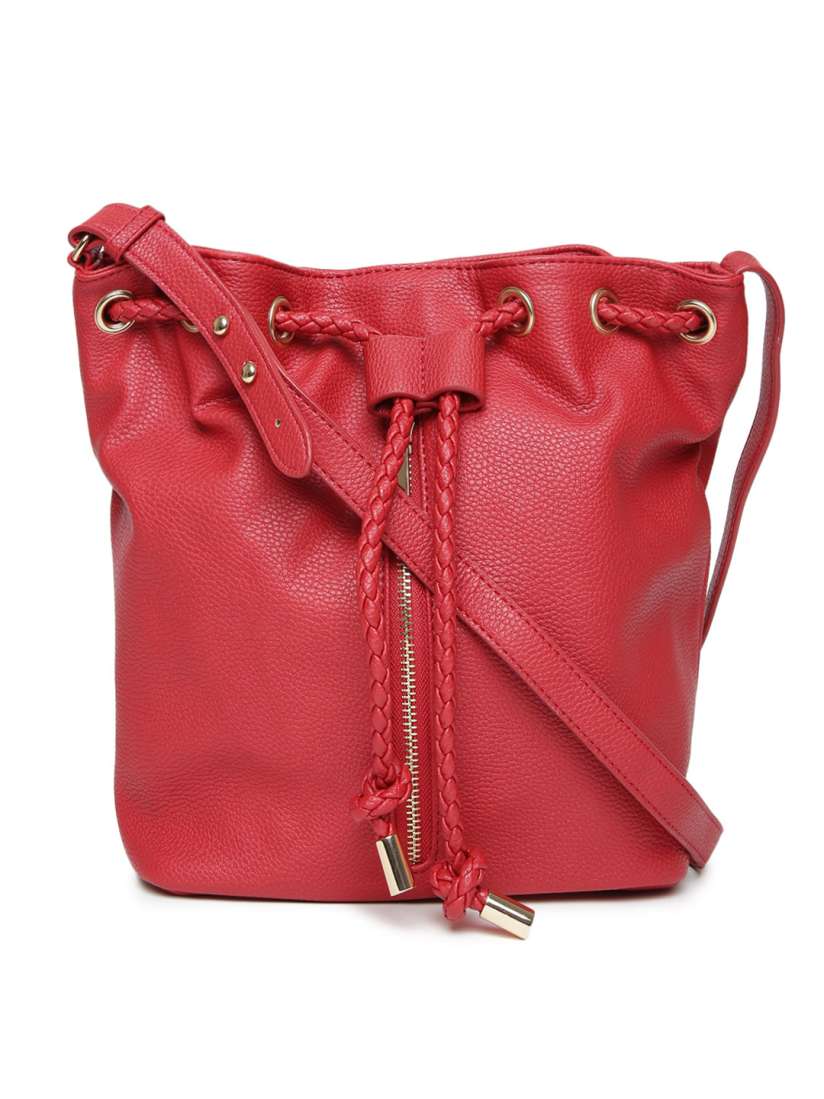 Buy New Look Red Textured Sling Bag Handbags for Women 1302090 Myntra
