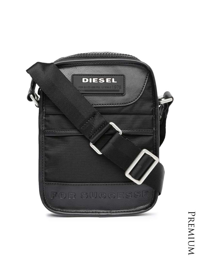 Buy DIESEL Men Black Messenger Bag Messenger Bag for Men 1302832 Myntra