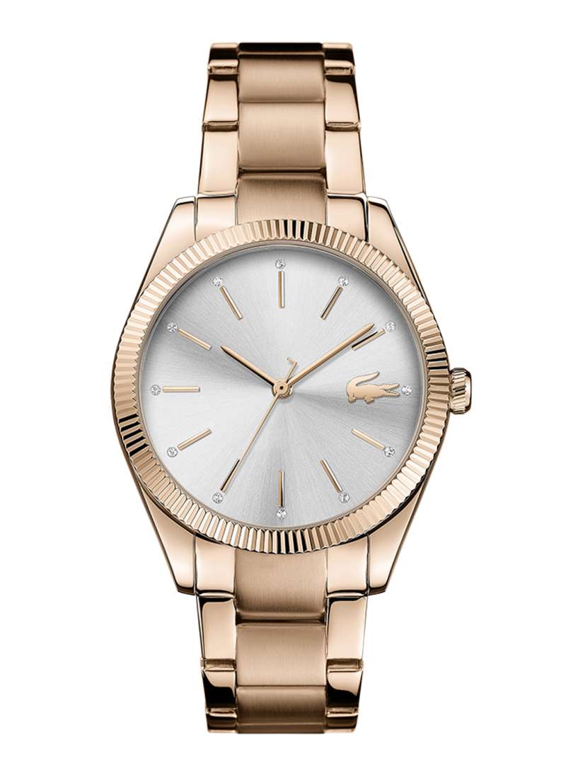 Buy Lacoste Women Silver Toned Rose Gold Toned Parisienne Analogue Watch 2001160 Watches for Women 13029330 Myntra