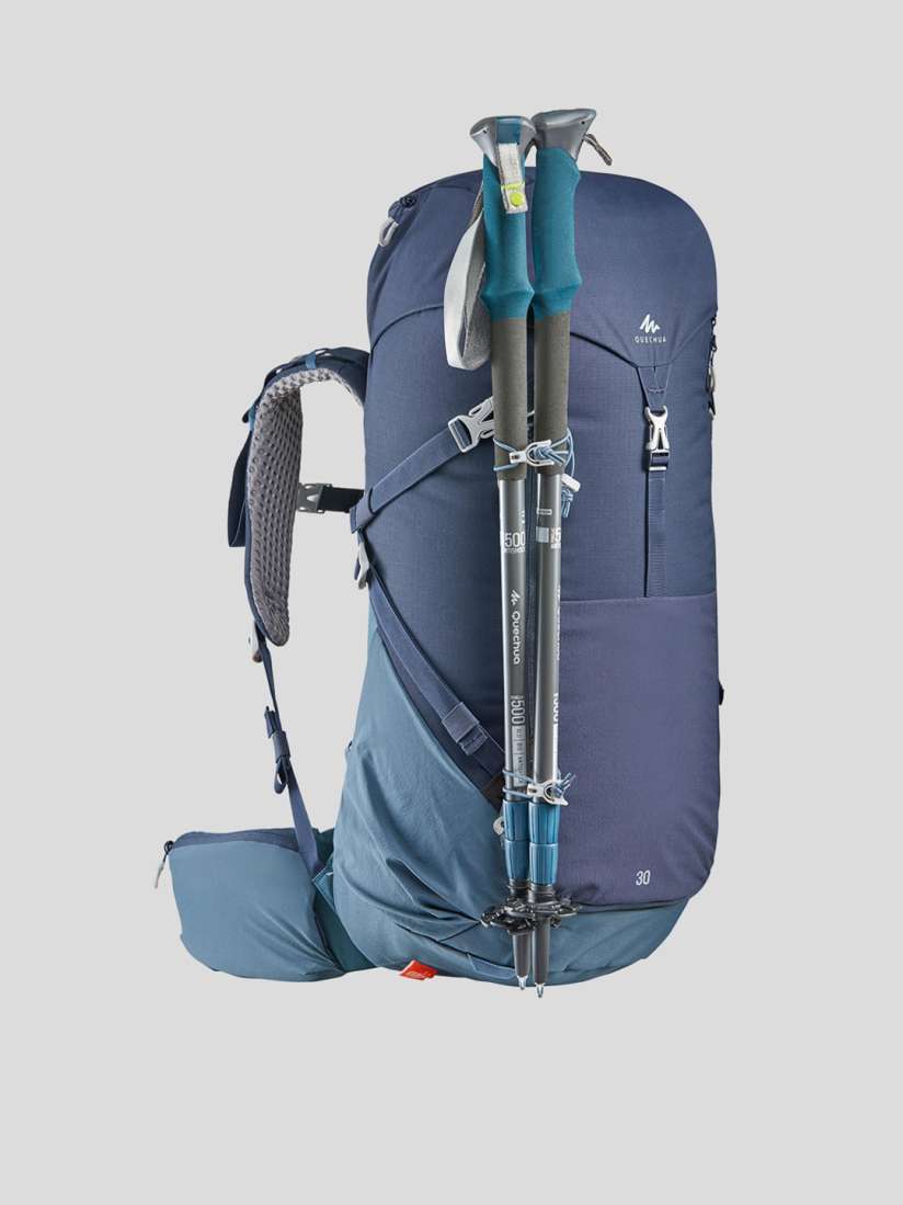Buy Quechua By Decathlon Navy Blue 30L Mountain Hiking Backpack Backpacks for Unisex 13029380 Myntra