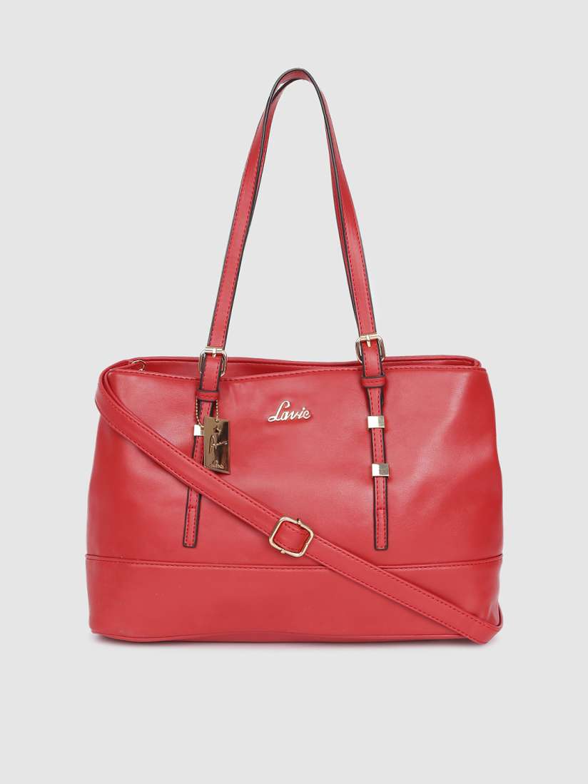 Lavie red solid shoulder bag online