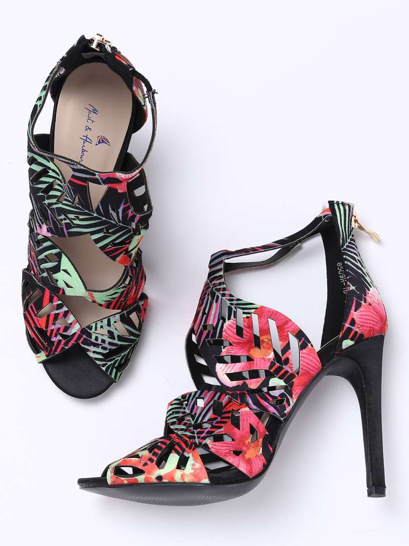 Tropical print heels cheap