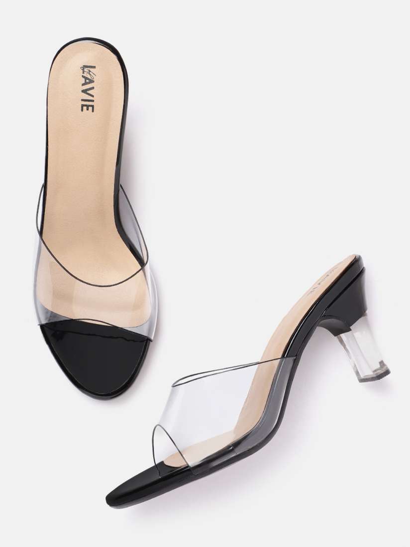 Buy Lavie Women Transparent Solid Block Heels Heels for Women 13043648 Myntra