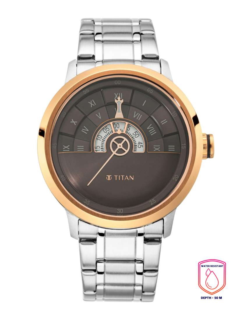 Buy Titan Men Brown Analogue Watch 1828KM02 Watches for Men 13076508 Myntra