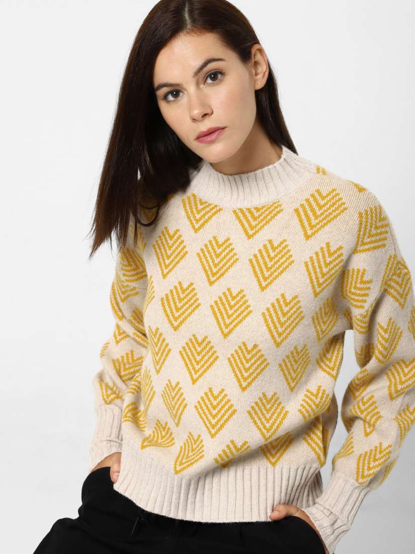 Off white sweater yellow clearance