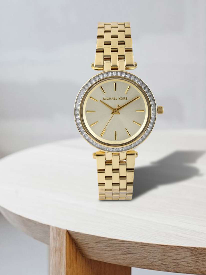Buy Michael Kors Women Gold Toned Stoned Studded Dial Watch MK3365 Watches for Women 1311087 Myntra