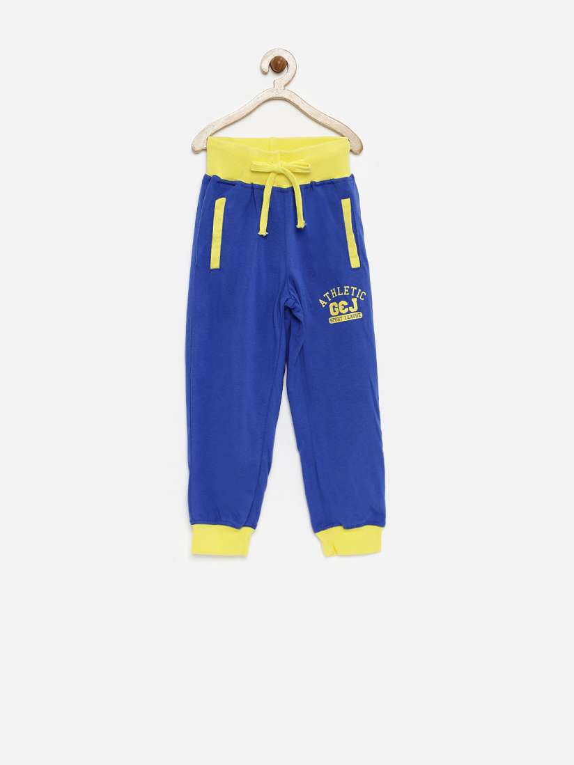 Boys blue track pants deals