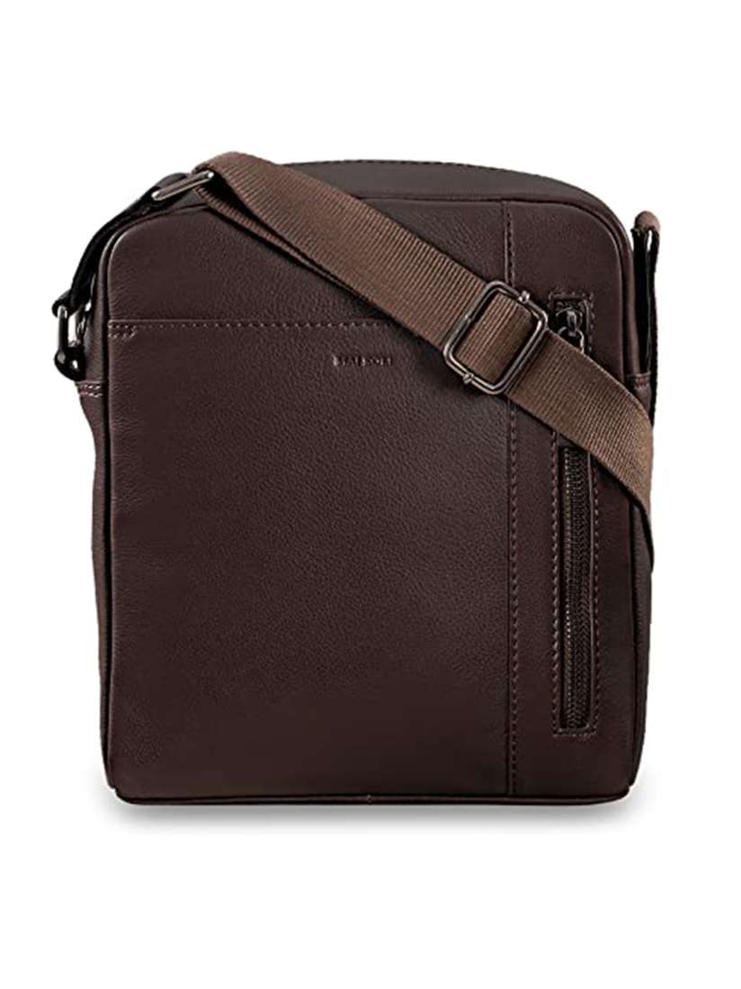Buy MAI SOLI Men Brown Solid Leather Messenger Bag Messenger Bag for Men 13161372 Myntra
