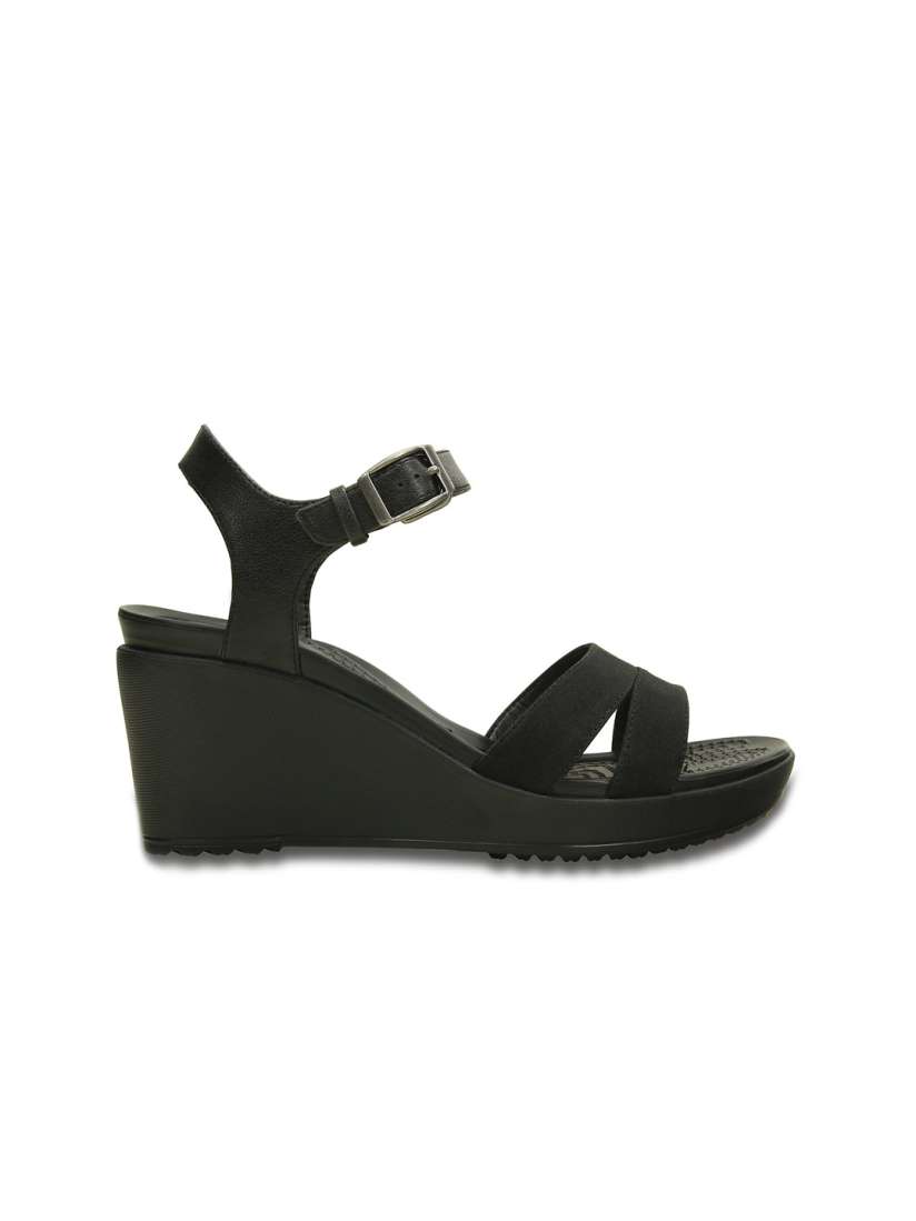 Crocs black wedges top