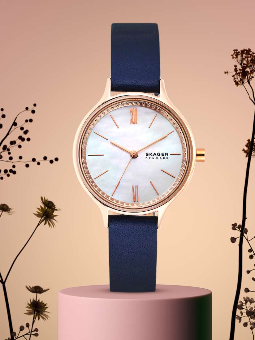 Buy SKAGEN Women Blue Cream Coloured Analogue Watch SKW2864 Watches for Women 13167950 Myntra