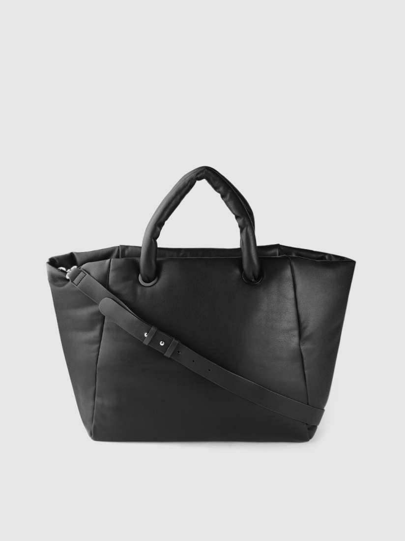 Black tote bag mango on sale