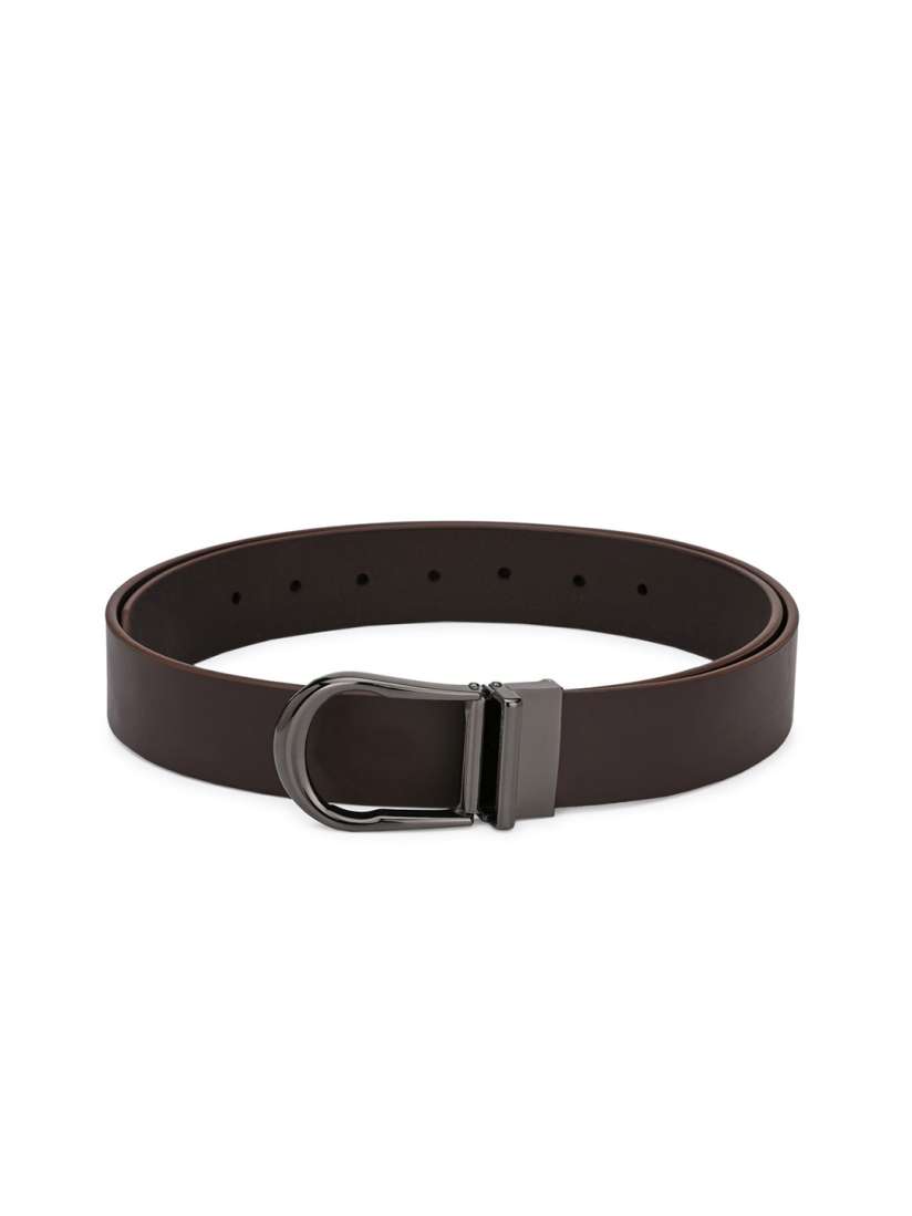 Buy Pacific Gold Men Brown Solid Belt Belts for Men 13172594 Myntra