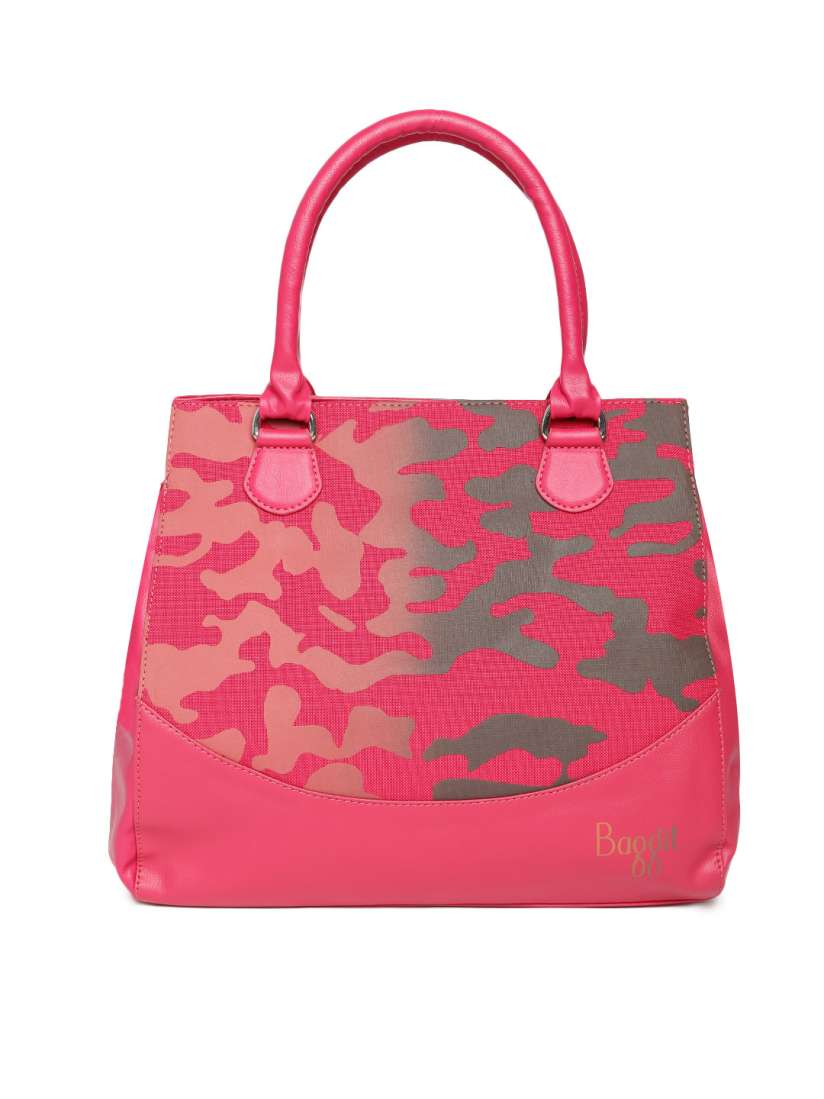 Buy Baggit Pink Camouflage Print Handbag Handbags for Women 1317336 Myntra