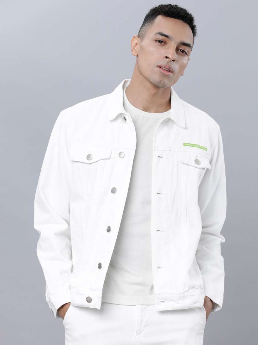 White levis jacket men's top