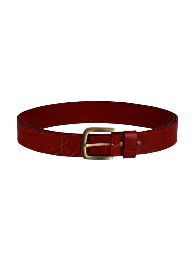 Buy SCHARF Men Red Textured Leather Belt Belts for Men 13190852 Myntra