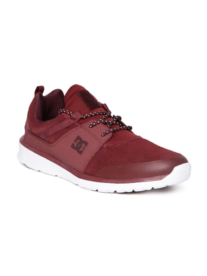 Buy DC Men Maroon Perforated Casual Shoes Casual Shoes for Men 1320460 Myntra