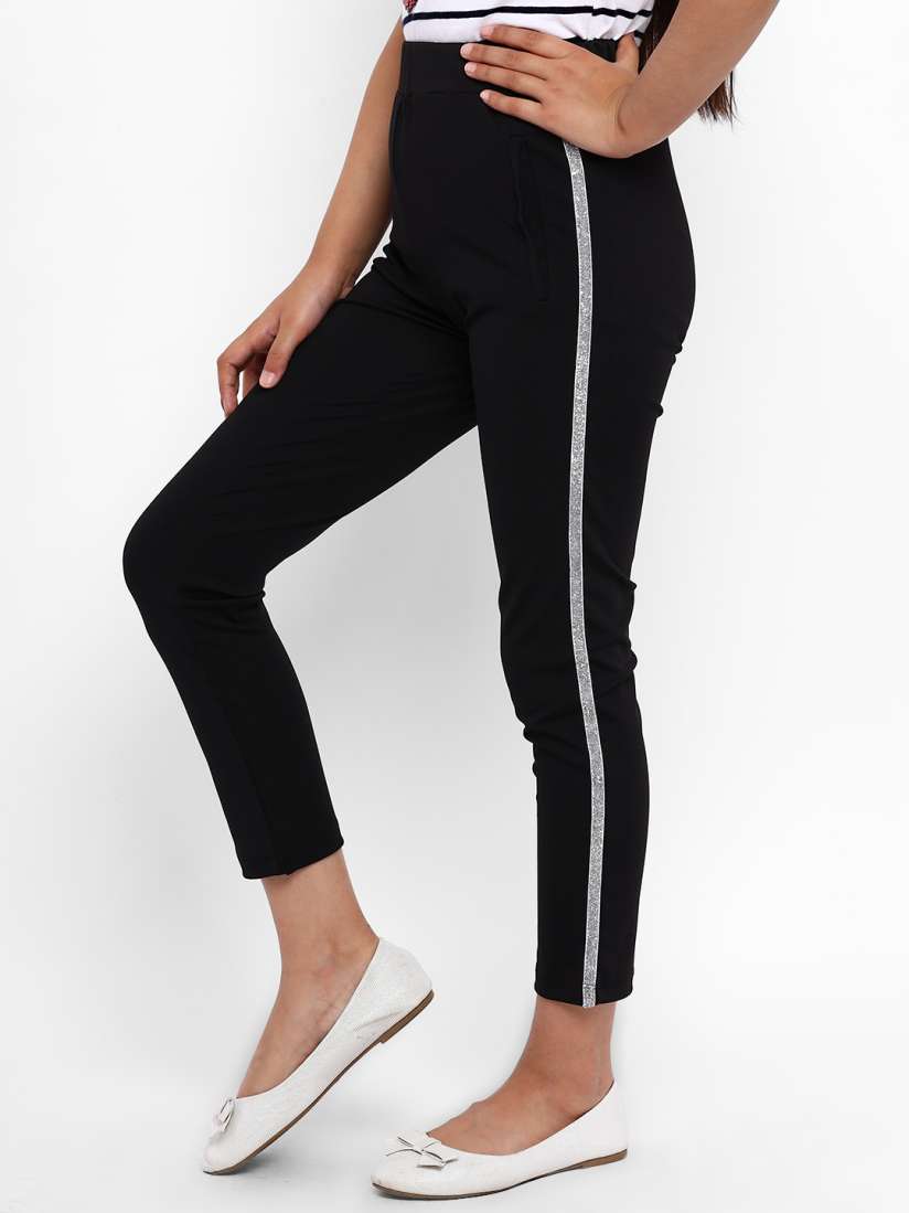 Girls black treggings online