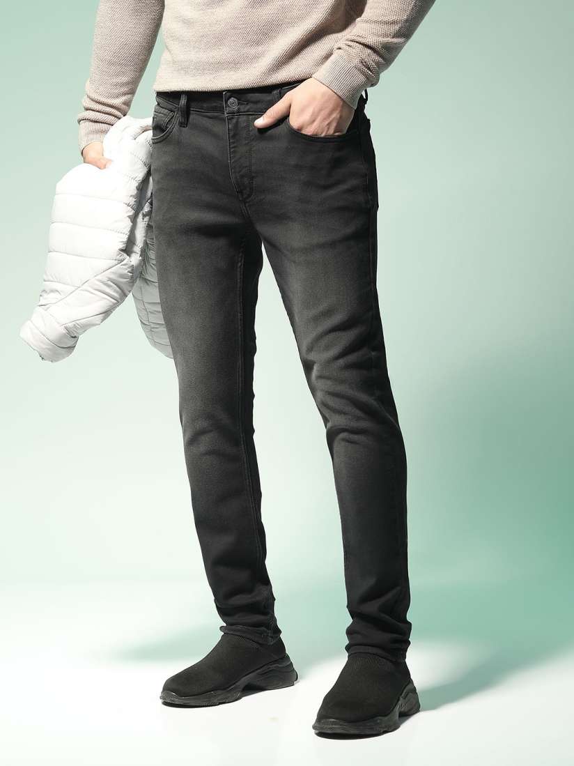 Black jeans on myntra clearance