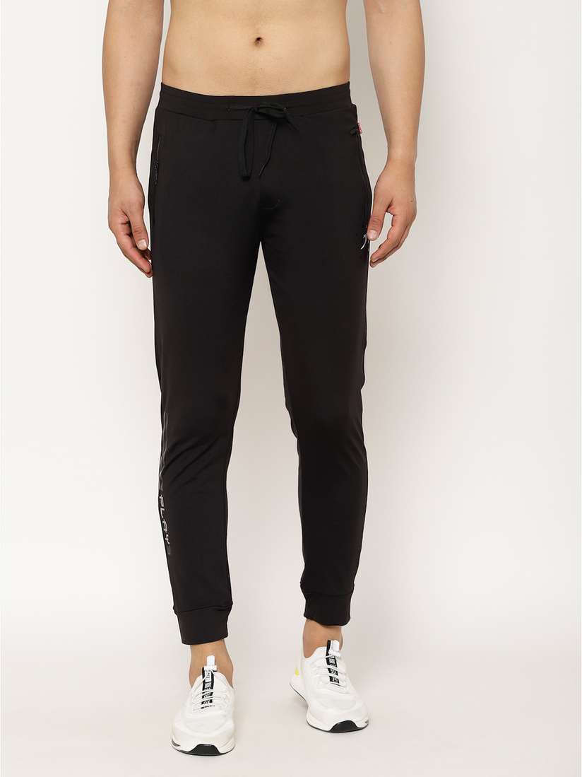 Ajio Solid Track Pants Ajio Mens Fitted Jogger Pants Olive Green