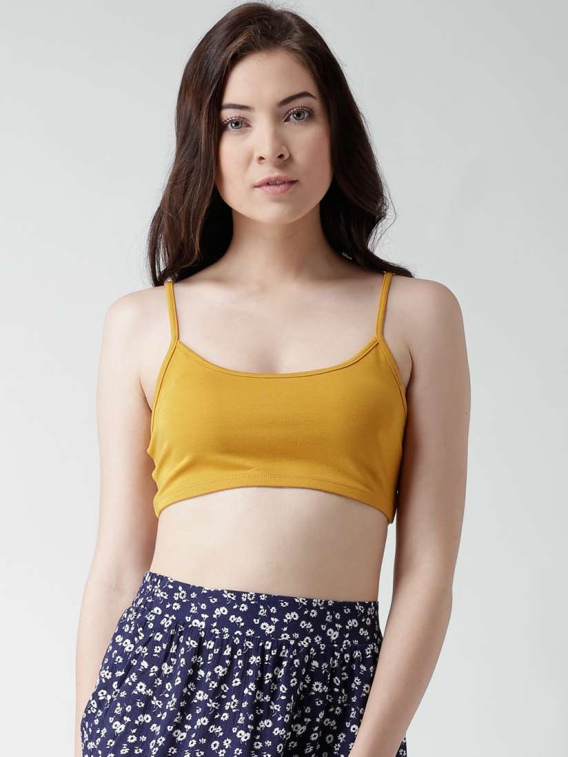 Mustard bralette top clearance