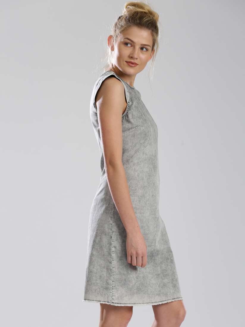 Grey shift dress hotsell