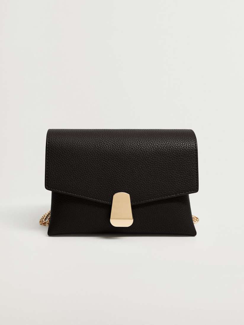 Buy MANGO Black Solid Sling Bag Handbags for Women 13236454 Myntra