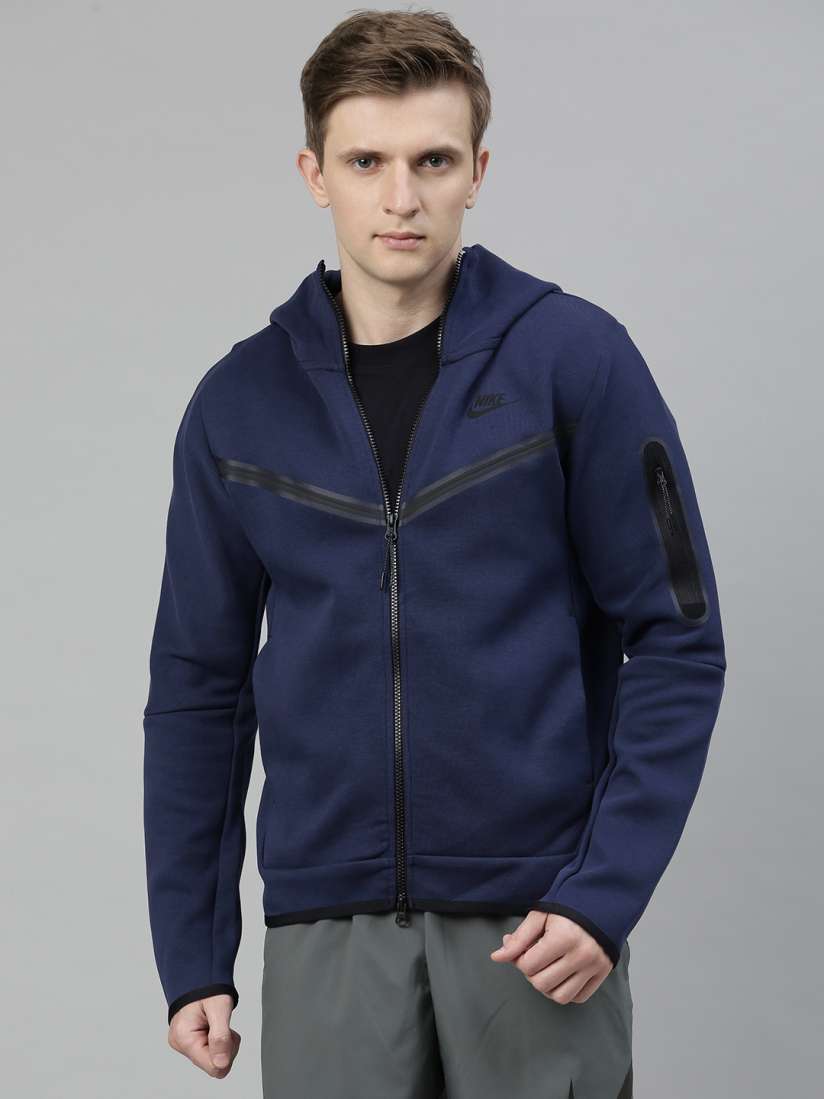Buy Nike Men Navy Blue Solid Sporty Jacket Jackets for Men 13252036 Myntra